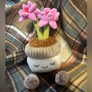 Greenhouse by Russ plush potted pink flower